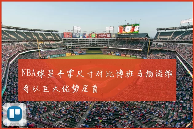 NBA球星手掌尺寸对比博班马扬诺维奇以巨大优势居首