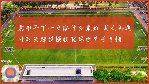 意难平下一句配什么最好 国足再遇补时失球遗憾收官球迷直呼可惜